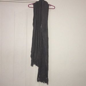 Gray winter scarf